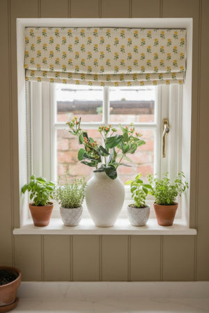 Sunflower Linen Fabric by Annika Reed Studio