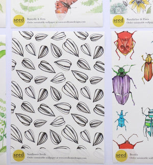 Sunflower Seed Sustainable Wallpaper