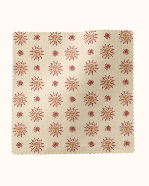 Sunshine Masquerade Linen Fabric by Annika Reed Studio