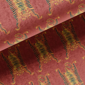 Tibetan Tiger Burnt Orange Velvet