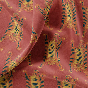 Tibetan Tiger Burnt Orange Velvet