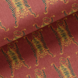 Tibetan Tiger Burnt Orange Linen