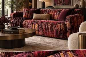 Volcanic Lava Velvet Fabric