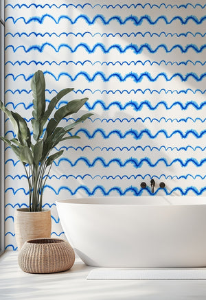Wave After Wave Sustainable Wallpaper